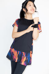 Back Layered Slit Graphic TEE ATLA639