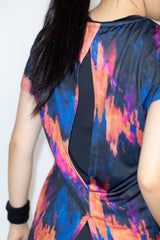Back Layered Slit Graphic TEE ATLA639