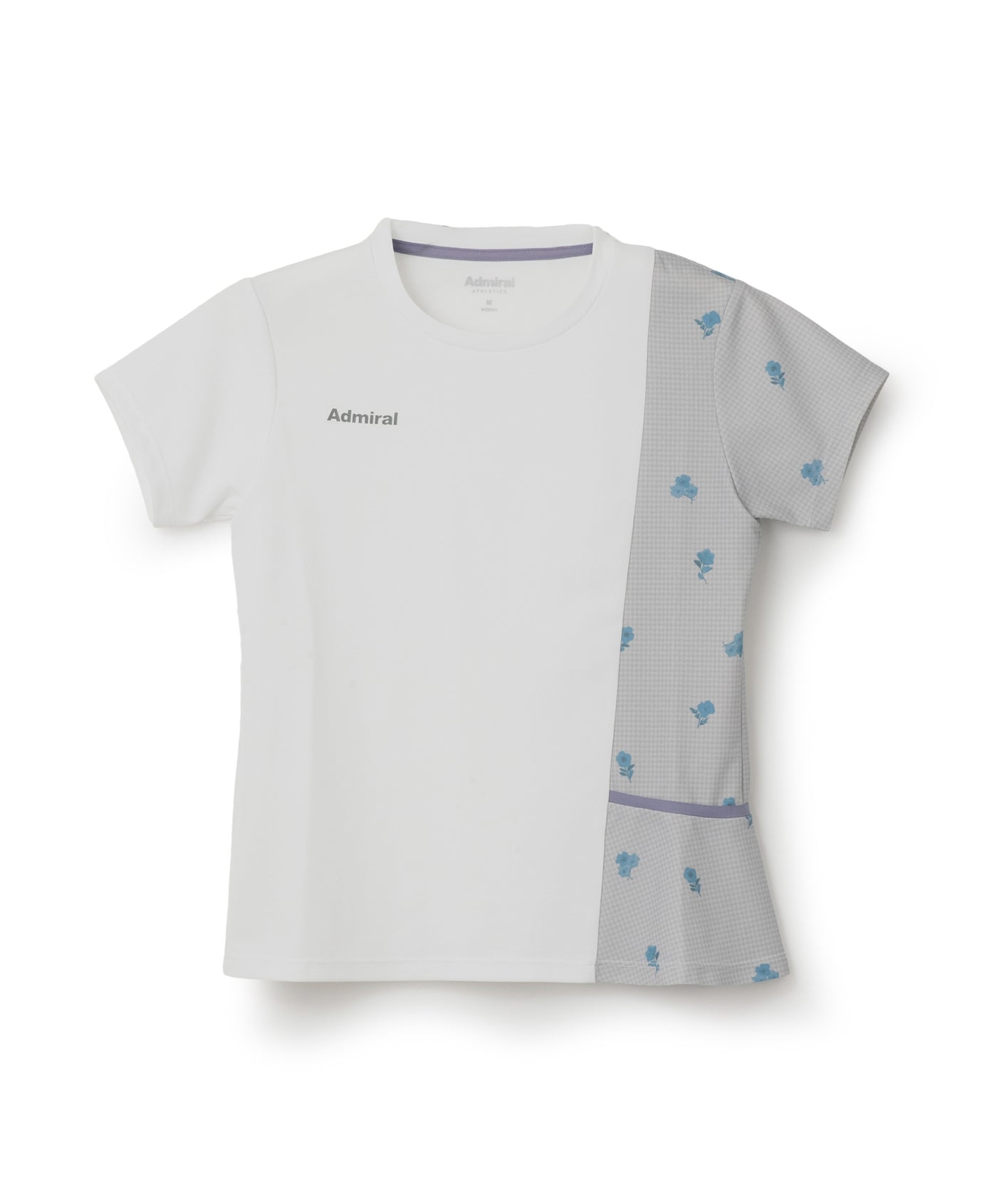Admiral フラワー柄チェックTシャツ Ｌサイズ アシンメトリーフラワーチェックTEE ATLA657 – ADMIRAL