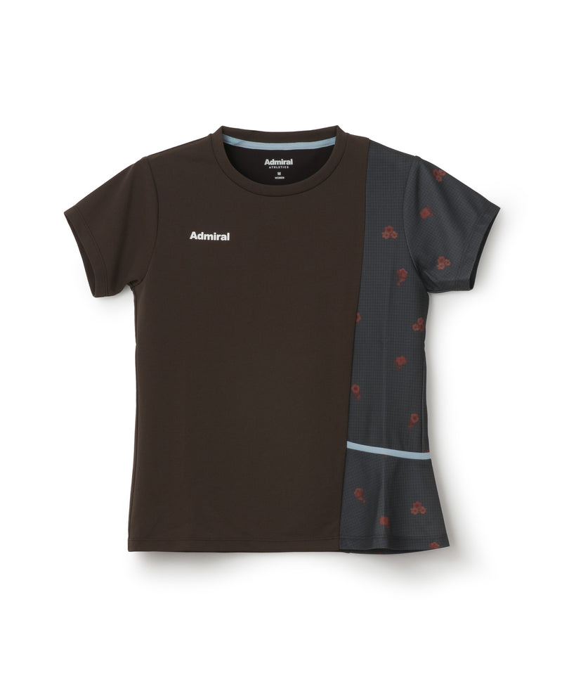 アシンメトリーフラワーチェックTEE ATLA657 – ADMIRAL