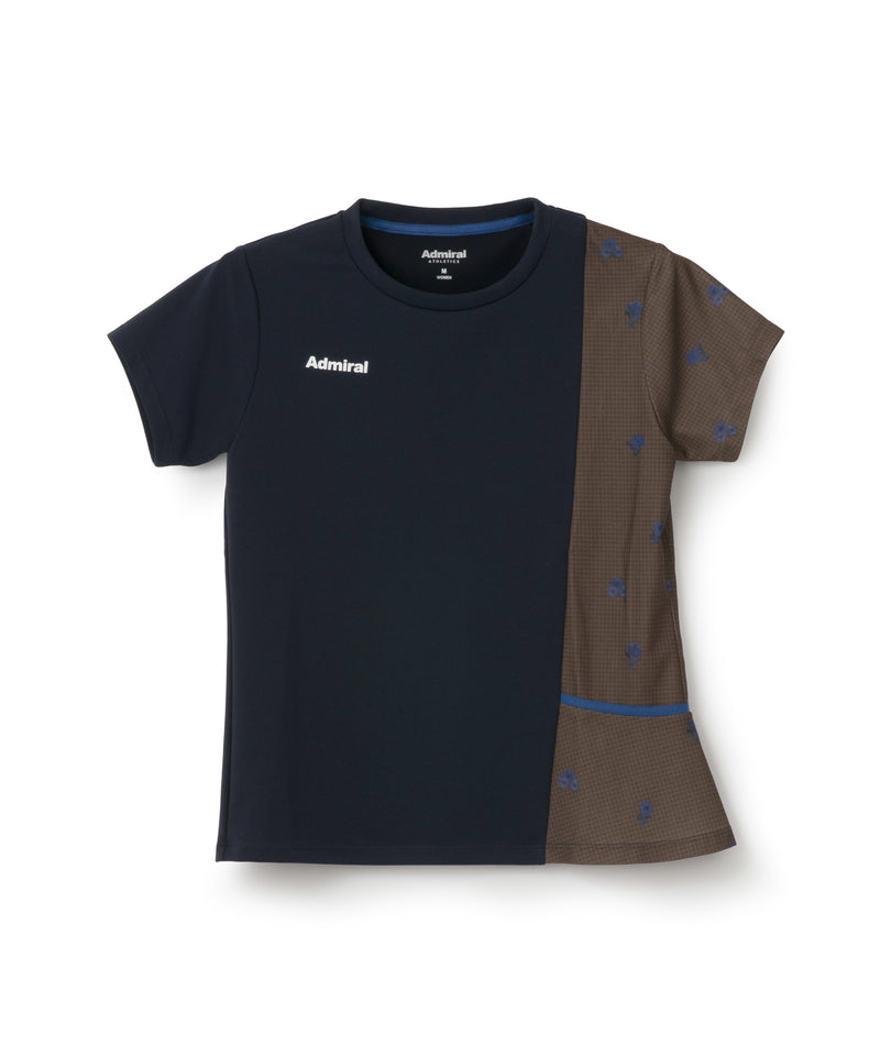 アシンメトリーフラワーチェックTEE ATLA657 – ADMIRAL