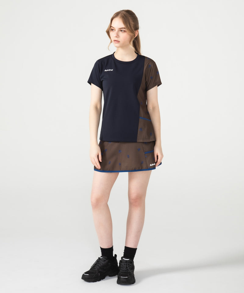 アシンメトリーフラワーチェックTEE ATLA657 – ADMIRAL