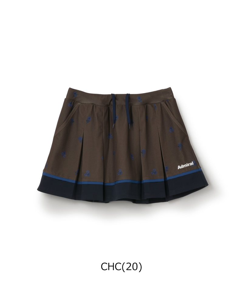 フラワーチェックタックプリーツスコート ATLA658 – ADMIRAL