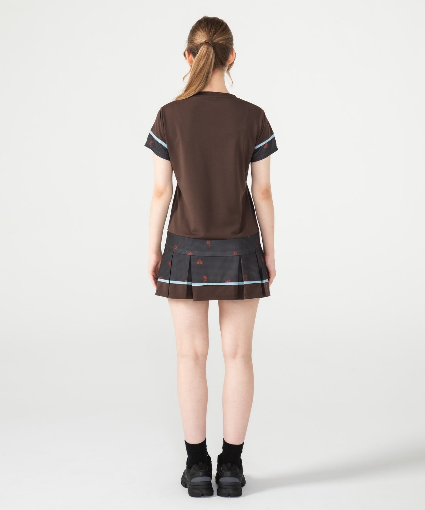 フラワーチェックタックプリーツスコート ATLA658 – ADMIRAL