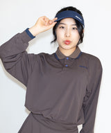 バイカラークロップド丈L/SポロTEE　ATLA670