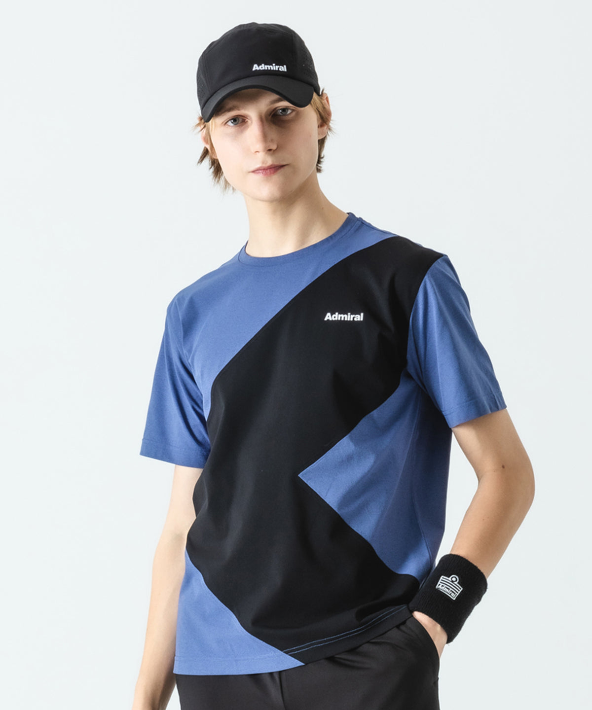 Admiral 竹の葉模様 メンズTシャツ　Mサイズ　ATMA018 Admiral 竹の葉模様 メンズTシャツ Mサイズ ATMA018
