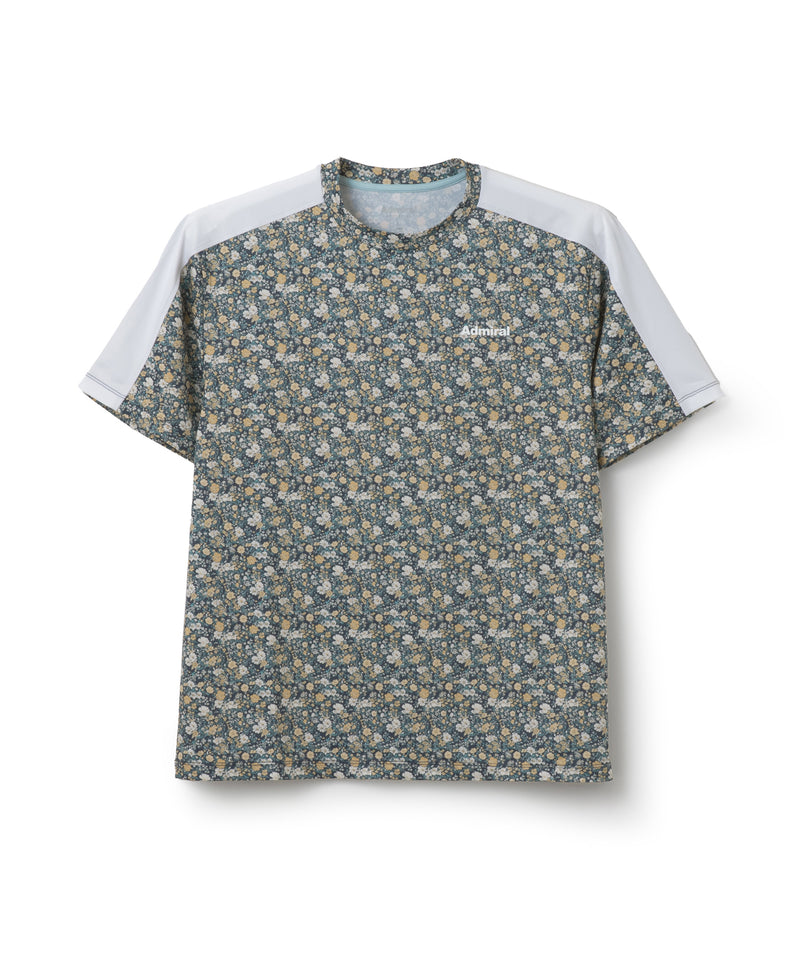 完売品！Admiral フローラルプリント 半袖Tシャツ（M） ショルダーラインフラワープリント TEE ATMA606 – ADMIRAL