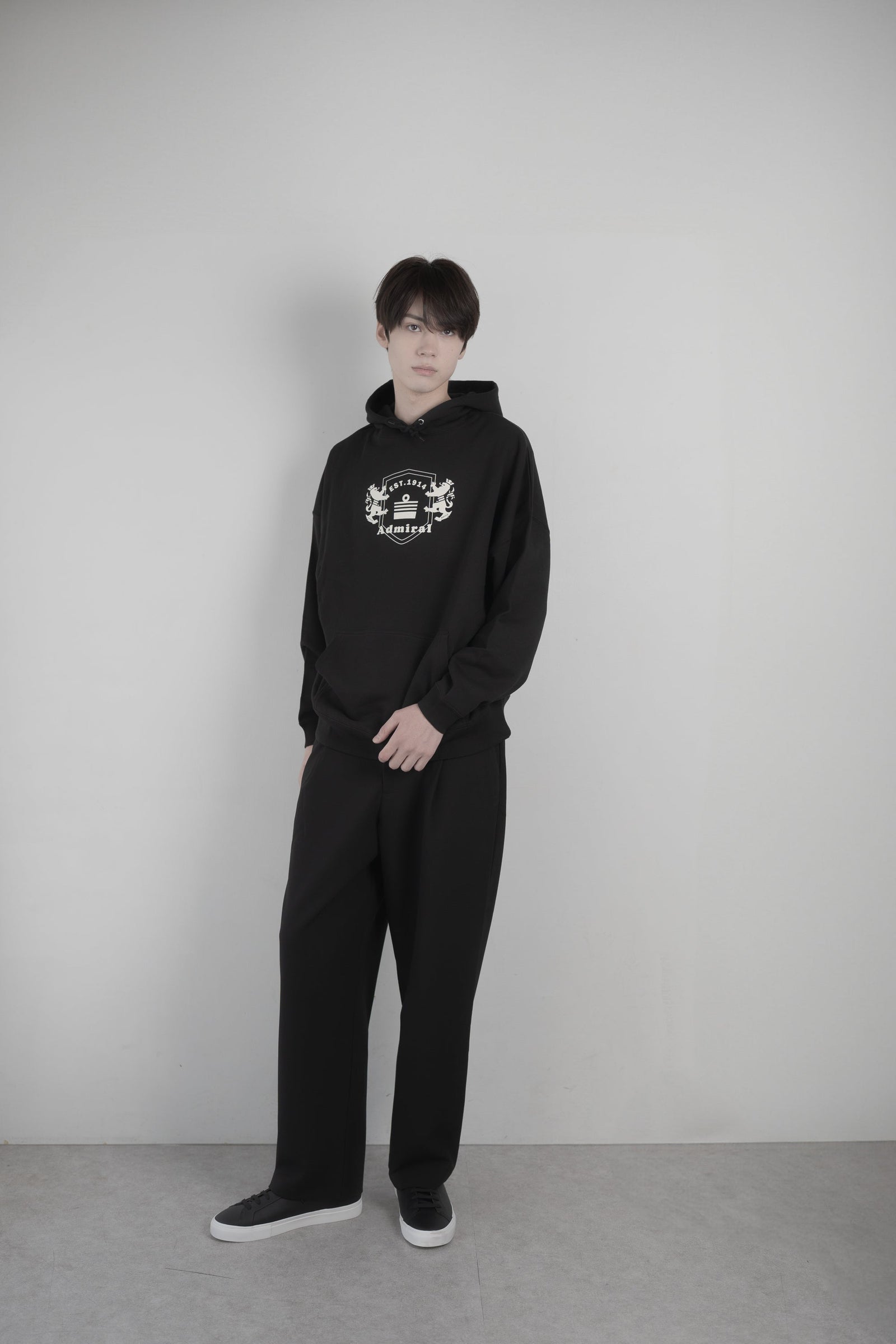 Big silhouette sweatshirt hoodie ANMA405 – ADMIRAL