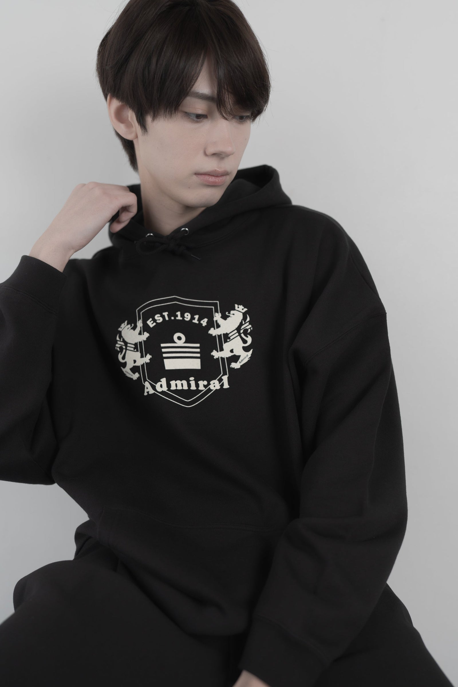 Big silhouette sweatshirt hoodie ANMA405 – ADMIRAL