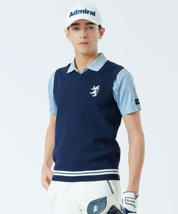 ユニオンジャック Vネック ニットベスト ADMA412