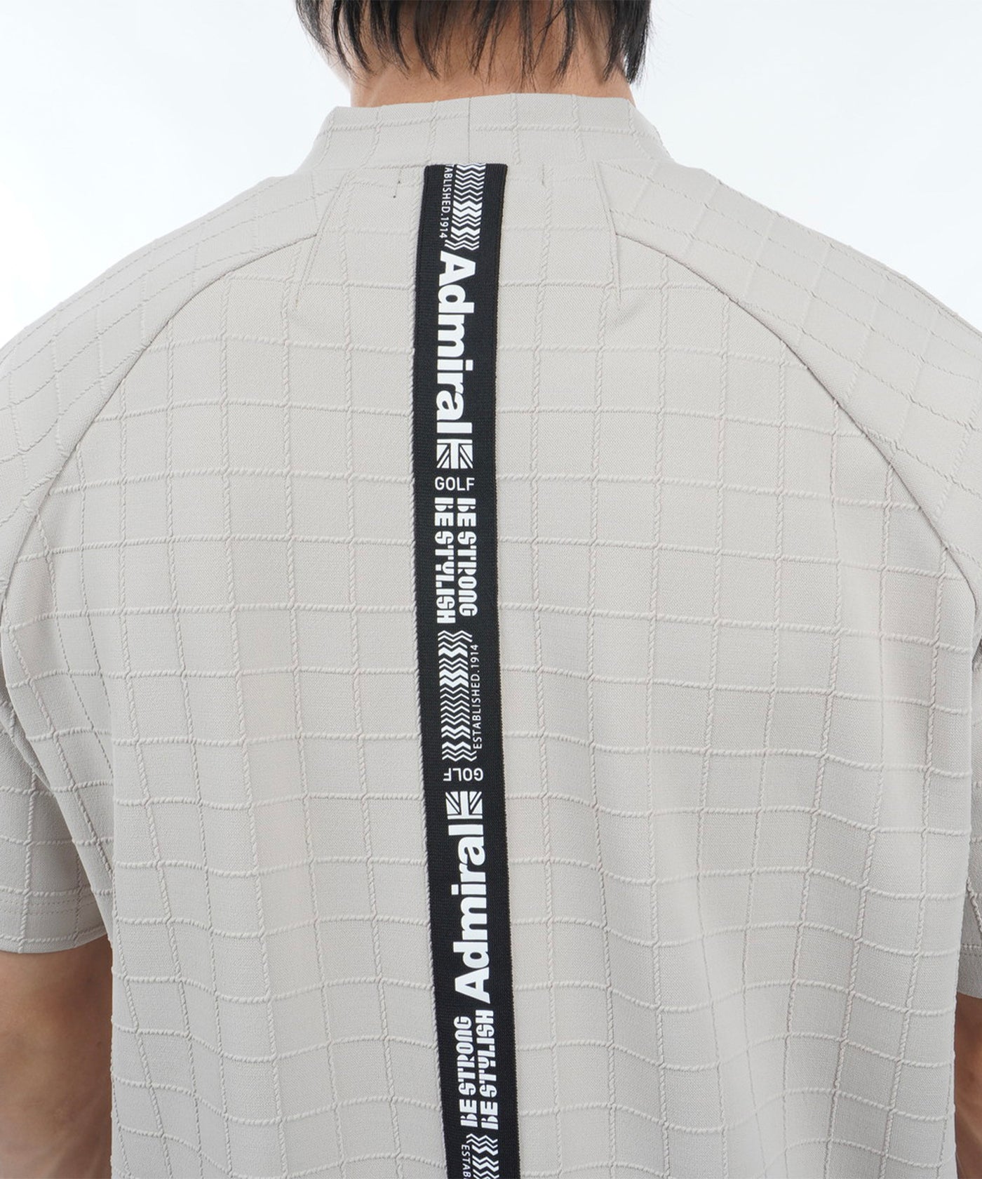 Admiralgolf グリッド オーバー 半袖 モックシャツMサイズ　ブラック フラッグ モックシャツ ADMA416 – ADMIRAL