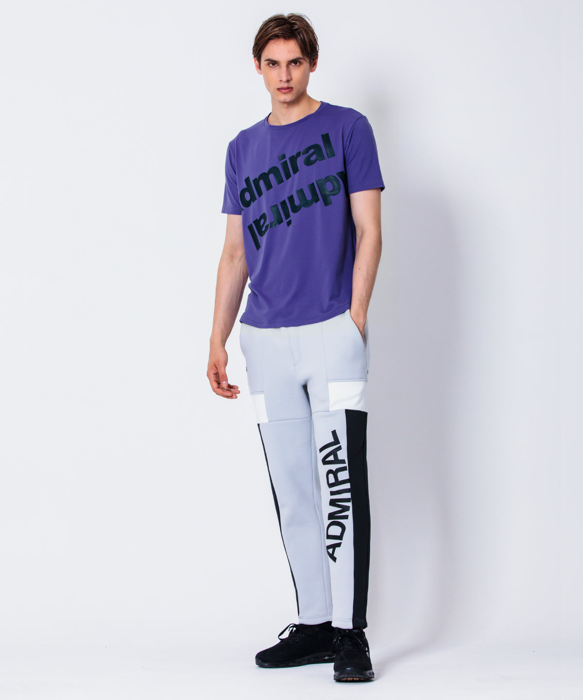 ダブルビッグロゴプラクティスTEE ATMA326 – ADMIRAL