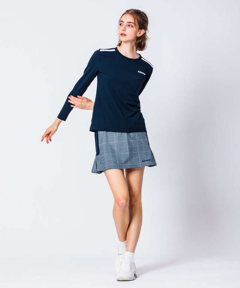 バイカラーラインプリントL/S TEE ATLA345