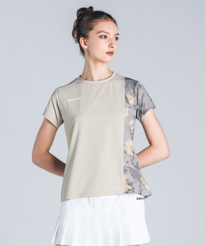 Graphic Asymmetric Slash TEE ATLA432