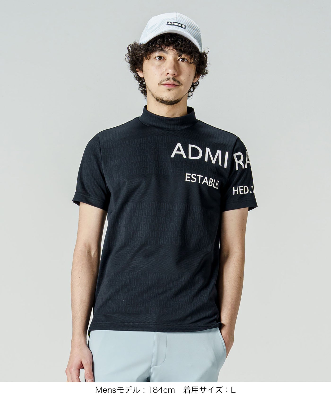 ロゴメッシュジャガード モックネックシャツADMA232 – ADMIRAL
