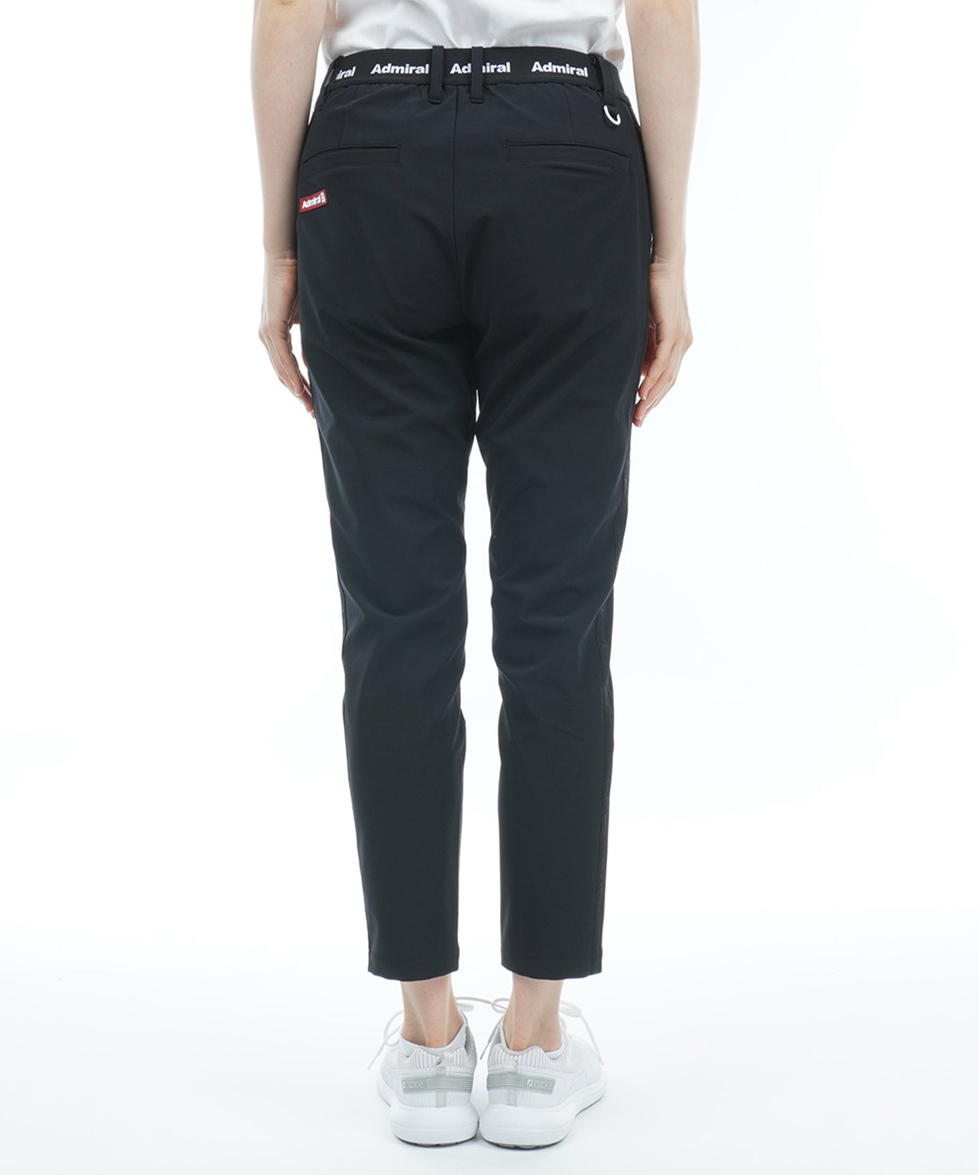 アドミラル ゴルフ ゴルフパンツ サイドテープ ４ＷＡＹ アンクルパンツ レディース 黒 アドミラル ゴルフ ゴルフパンツ サイドテープ ４ＷＡＹ アンクル